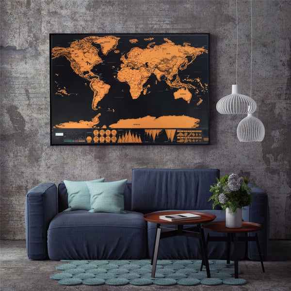 Where You Been? Scratch Map