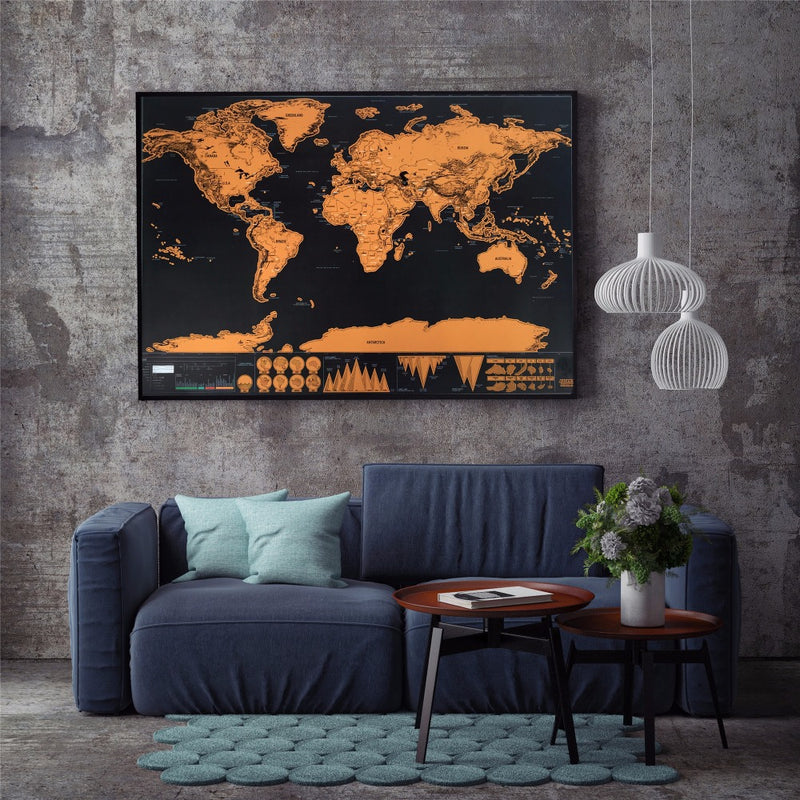 Where You Been? Scratch Map